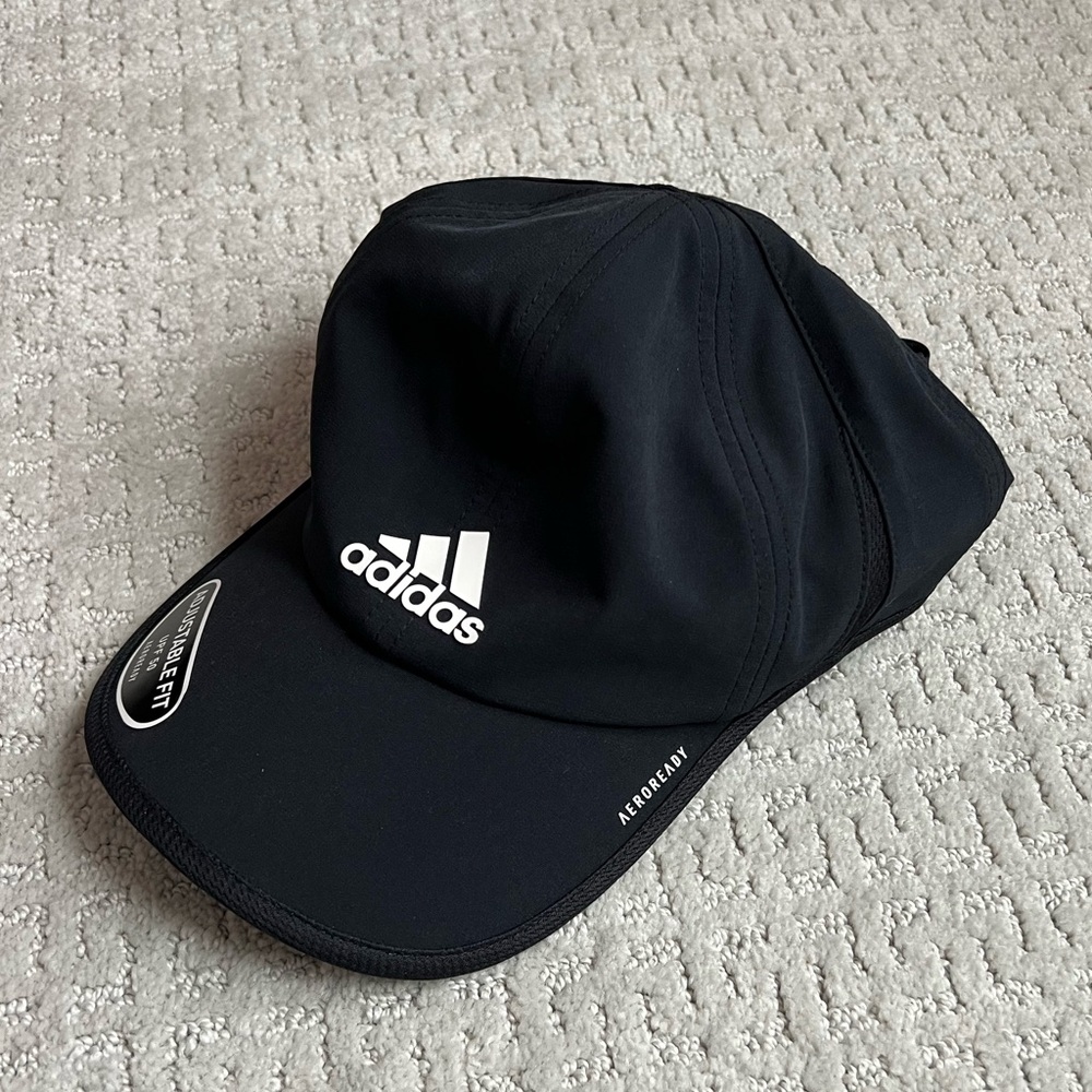 Adidas Men's Black Superlite Aeroready Cap Hat One Size New - Picture 2 of 4